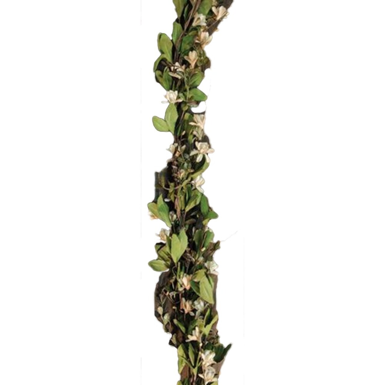 Rustic Gardenia Garland 4ft Daisy Pip Berry Brown Stem Decorative Vine